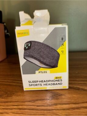 PTL01 2-in-1 Gray Sleep Headphones Sports Headband